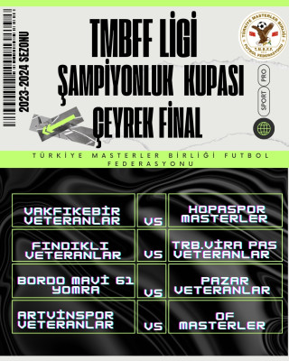 TMBFF LİGİ 2023-2024 SEZONU ÇEYREK FİNAL EŞLEŞMELERİ